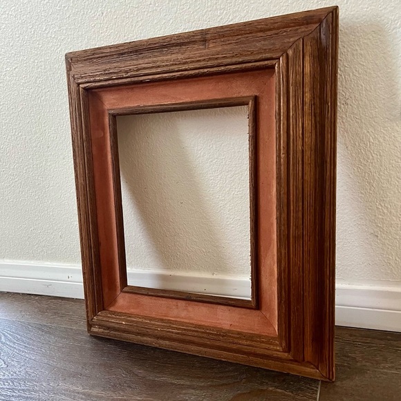 Rustic Brown and Tan Wooden Frame 15/17 inches - Picture 3 of 12